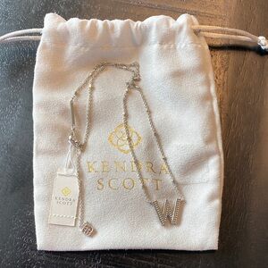 Kendra Scott Silver 'W' Pendant Necklace